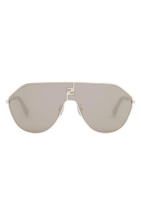 fendi men's sunglasses 2019|fendi geometric rimless aviator sunglasses.